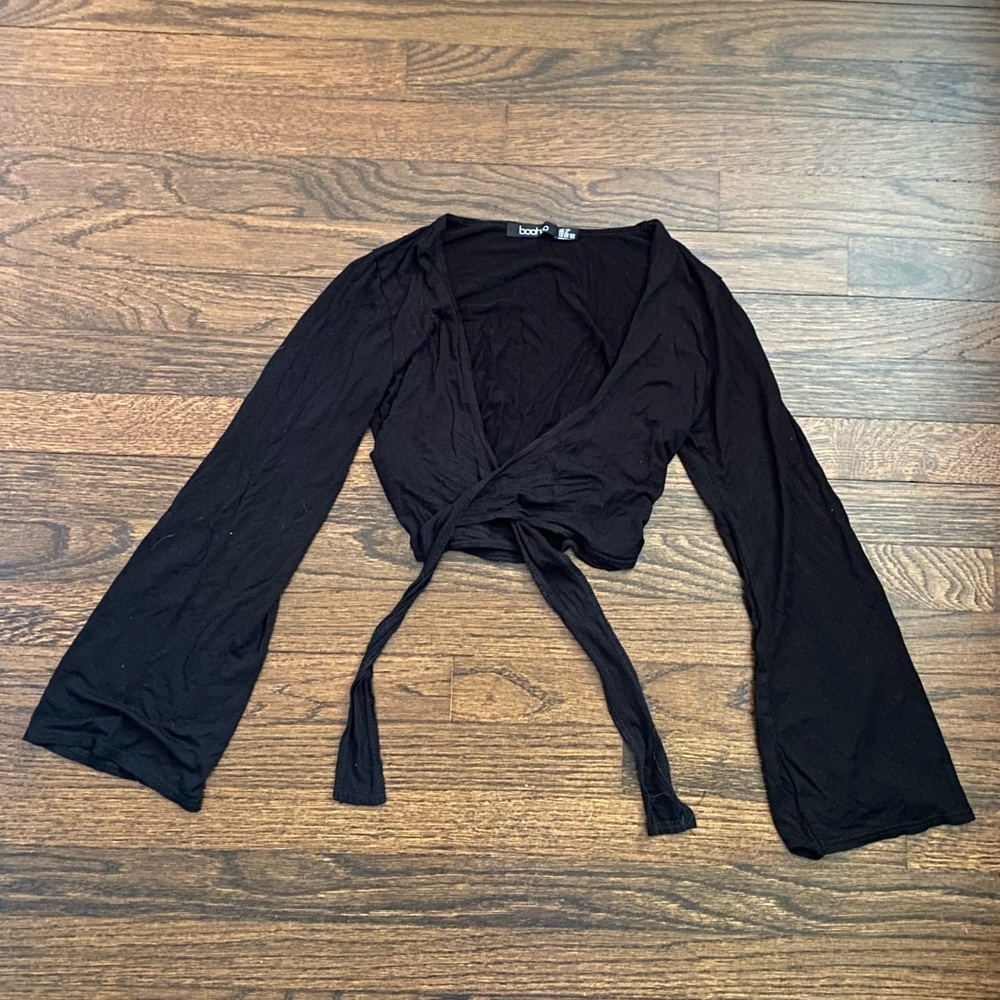 Boohoo wrap top